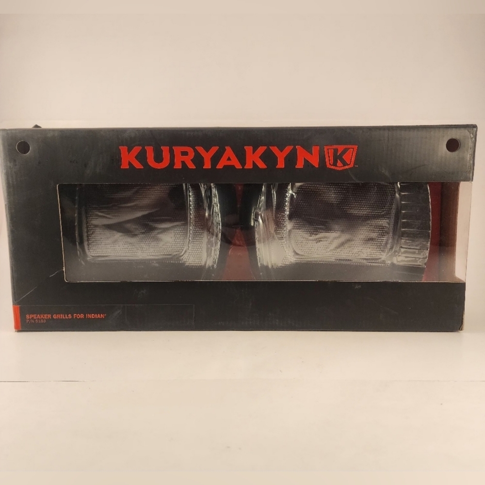 Kuryakyn Speaker Grills For Indian Motorcycles.Satin Black